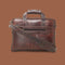 Vedantix Genuine Leather Brown Laptop Messenger Bag For Men
